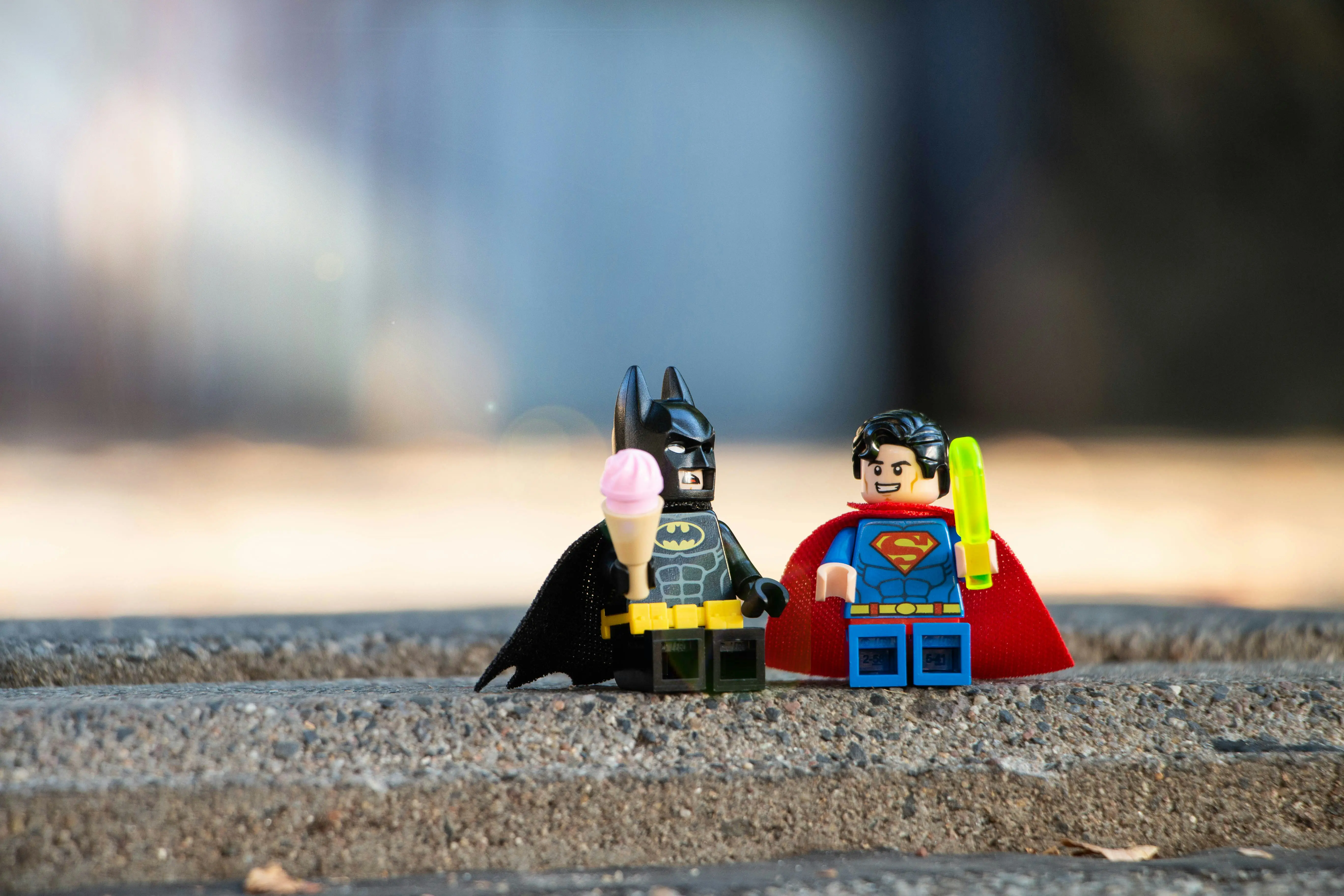 Lego minifigures - Batman en Superman
